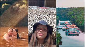 Tati Machado e Lexa curtem dias de folga no Uiara Amazon Resort