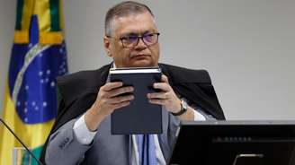 O ministro do Supremo Tribunal Federal (STF) Flávio Dino durante audiência pública sobre emendas parlamentares