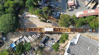 Carga especial gigante, com 135 metros e 800 toneladas, será transportada pela Dutra.