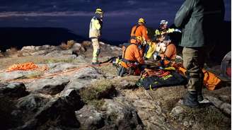 Corpo de Bombeiros trabalha em resgate