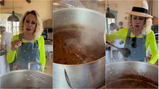 Ana Maria Braga prepara feijão 'encaralhado'