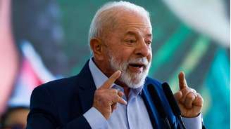 O presidente da República Luiz Inácio Lula da Silva grava pronunciamento sobre crise com os EUA