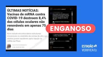 Estudo não estabeleceu relação de causalidade entre vacina e dano no endotélio da córnea