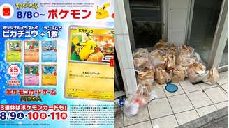 No Japão, parceria entre McDonald's e Pokémon causa desperdício de comida