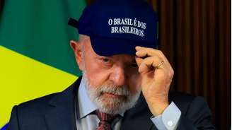 Imagem mostra o presidente Luiz Inácio Lula da Silva durante reunião ministerial realizada no Palácio do Planalto, em Brasília