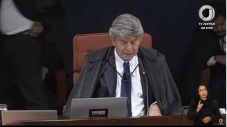 Luiz Fux, ministro do STF, durante voto na ação penal da trama golpista