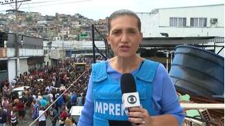 A repórter Bette Lucchese em matéria no 'JN' sobre a megaoperação com dezenas de mortes, inclusive de policiais, em comunidades do Rio