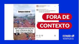 O vídeo que circula como atual foi gravado há mais de cinco meses.