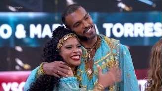 O ex-jogador de futebol Richarlyson e a dançarina Monique Santos foram eliminados da 'Dança dos Famosos' de hoje, 16 de novembro