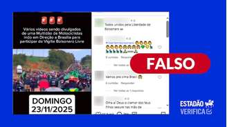 Vídeo antigo circula como se fosse atual.