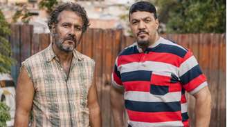 Joaquim (Marcos Palmeira) e Misael (Belo) de Três Graças (Divulgação/TV Globo)