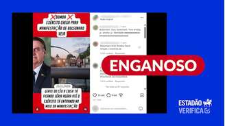 Vídeo mostra treinamento do Exército em 2024, e não manifestação contra a prisão de Bolsonaro