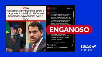 Não houve sigilo imposto por Lula sobre honorários da AGU; interrupção ocorreu por falha técnica