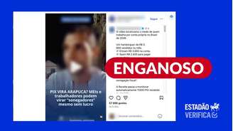 Não existe uma nova regra da Receita Federal para monitorar o Pix.