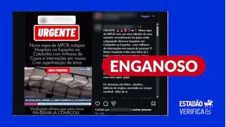 Vídeo mostra superlotação de hospital espanhol por conta de epidemia de gripe, não pandemia de mpox