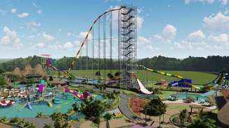 Projeto prevê toboágua gigante, piscinas aquecidas e praia artificial no bairro Brigadeiro Tobias, mas está dois anos atrasado. MP diz que região é de escassez hídrica para abastecimento.