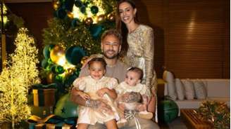 Neymar passou o Natal com a família em mansão no Rio.