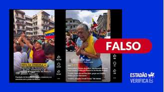 Publicações compartilham vídeos gerados com IA de comemorações na Venezuela após captura de Maduro