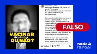 O vídeo se refere a um estudo não revisado e não publicado. O centro médico responsável pelo documento esclareceu que o relatório não foi publicado, pois não atendiam aos padrões científicos exigidos pela própria instituição