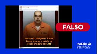 Foto de Maduro com cabelo raspado e sem bigode foi criada com IA