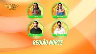 Livia, Marcele, Brigido e Ricardinho são os participantes da Casa de Vidro do BBB 26 na região Norte