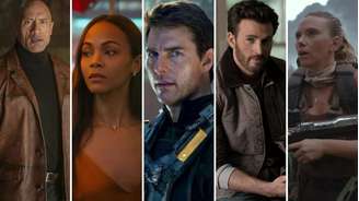 Novo ranking mostra artista com maior bilheteria acumulada na história. The Rock, Zoe Saldaña, Tom Cruise, Chris Evans e Scarlett Johansson.