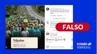 A imagem foi publicada em um perfil secundário do deputado federal Nikolas Ferreira no Instagram, criado em novembro de 2022 após sua conta principal sofrer restrições depois de ele divulgar informações falsas sobre auditorias das urnas eletrônicas.