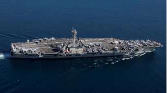 O drone 'se aproximava de forma agressiva' do USS Abraham Lincoln, disse um porta-voz (foto de arquivo)