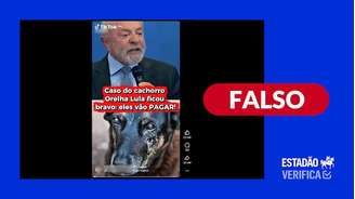 Vídeo em que Lula diz que morte do cão Orelha ‘não vai ficar impune’ foi criado com IA