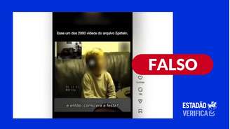 Vídeo não possui relação com caso de Jeffrey Epstein.