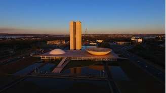 Visitantes se depararam com os salões verde e azul do Congresso Nacional esvaziados