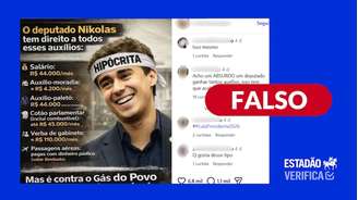 Nikolas Ferreira não recebe auxílio-moradia e auxílio-paletó