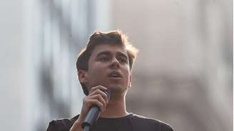 Deputado federal Nikolas Ferreira durante manifestação na Avenida Paulista em 7 de setembro de 2024