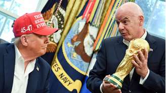 Os presidentes dos Estados Unidos, Donald Trump, e da Fifa, Gianni Infantino, formaram um relacionamento próximo