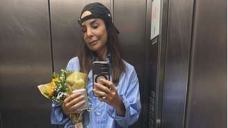 Após alta, Ivete Sangalo é recebida em casa com cartaz feito pelos filhos