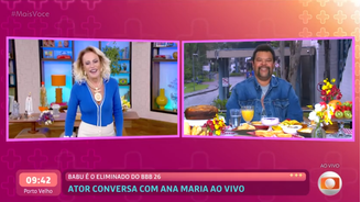 Babu participa do 'Mais Você', com Ana Maria Braga