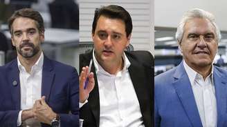 Os governadores Eduardo Leite, Ratinho Junior e Ronaldo Caiado foram entrevistados pelo Canal Brasil, na TV Band.