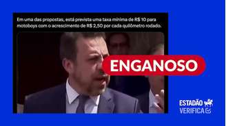 Proposta do governo é estabelecer um valor mínimo de R$10 por entrega realizada por trabalhador de aplicativo, mais R$2,50 por quilômetro adicional percorrido.