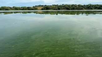 Mancha esverdeada se espalha por cerca de 100 quilômetros no Rio Tietê em cidades do interior paulista.