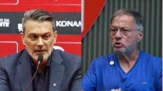 Rui Costa e Anderson Barros, dirigentes, respectivamente, de São Paulo e Palmeiras