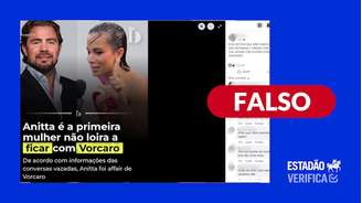 É falso que mensagens vazadas revelam relação amorosa entre Anitta e Vorcaro