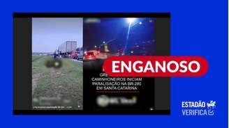 Os vídeos não mostram paralisações de caminhoneiros.