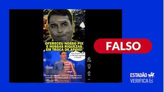 Flávio Bolsonaro não falou em acabar com o Pix