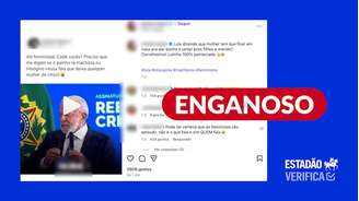 Lula não defendeu que as mulheres permaneçam em casa. Ele citou a dificuldade delas em participarem da política por estarem ocupadas com o trabalho doméstico. Também defendeu igualdade.