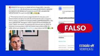 Não há registros que o senador Flávio Bolsonaro tenha defendido o fim da isenção do Imposto de Renda aprovado pelo governo Lula.