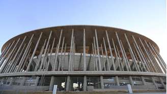 O estádio Mané Garrincha, em Brasília