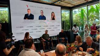 Romeu Zema participa de evento do grupo Voto, ao lado de Rogério Greco e Karim Miskulin