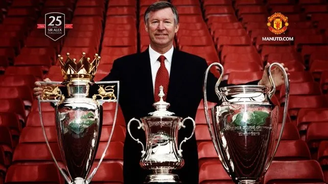 Alex Ferguson é o treinador com mais títulos na história do Manchester United- Divulgação/Manchester United