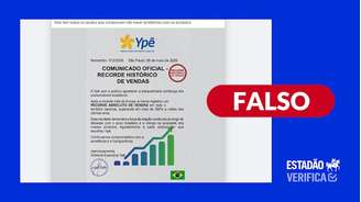 Ypê esclarece que não emitiu documentos recentemente a respeito de performance de vendas.