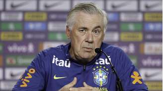 Técnico Ancelotti na entrevista coletiva